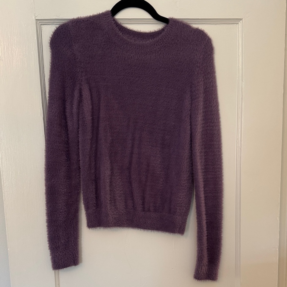 Sunday Best Fuzzy Lavender Sweater